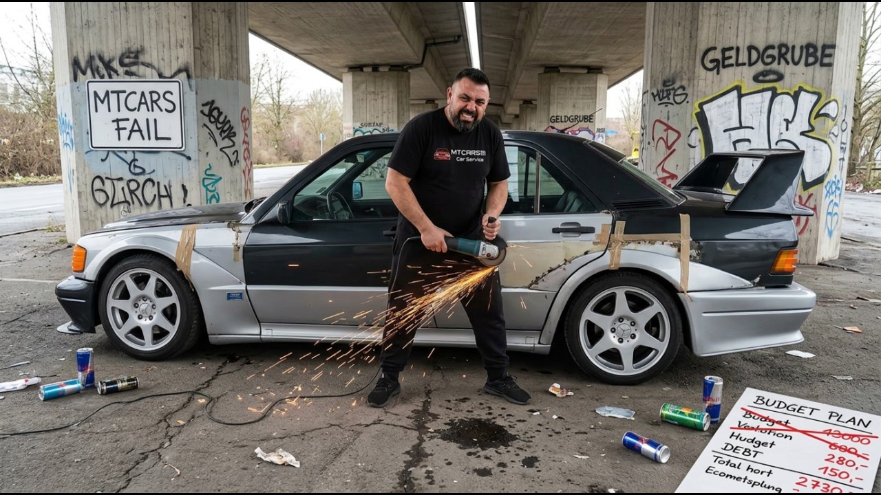 Von 4 auf 8 Kotflügel - Die GANZE STORY! 💀 MTCars kauft sein eigenes Fail-Projekt Mercedes 190 EVO