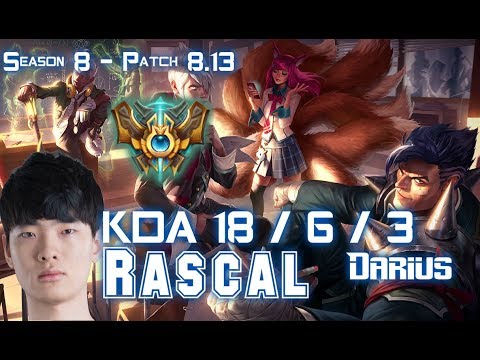 Rascal DARIUS vs TALON Mid - Patch 8.13 KR Ranked