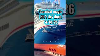 🛳️Carnival Magic Dry dock🌴 #shorts