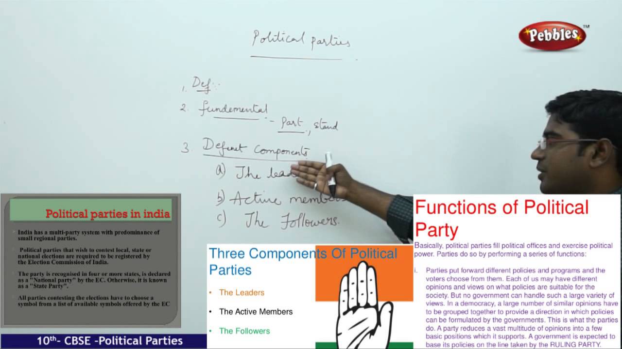 Political Parties- Class 10th CBSE Social Studies Syllabus Live Videos