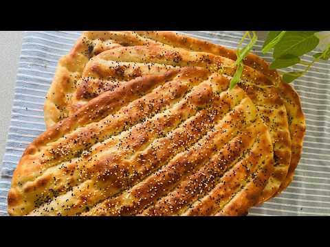 Naan barbari in oven,نان بربری خیلی آسان وساده