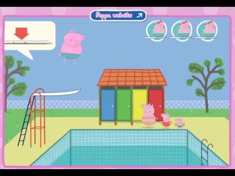 New Peppa Pig's Father Jumping In The Pool