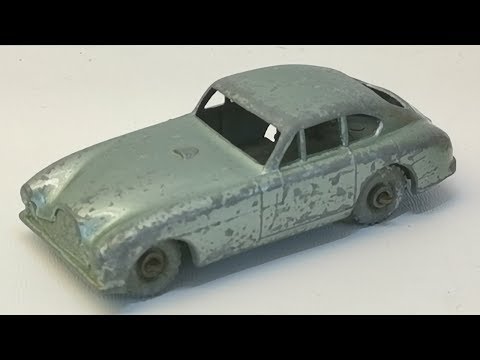 Restaurierung "Streichholzschachtel" Aston Martin DB 2 Nr. 53 Druckgussauto