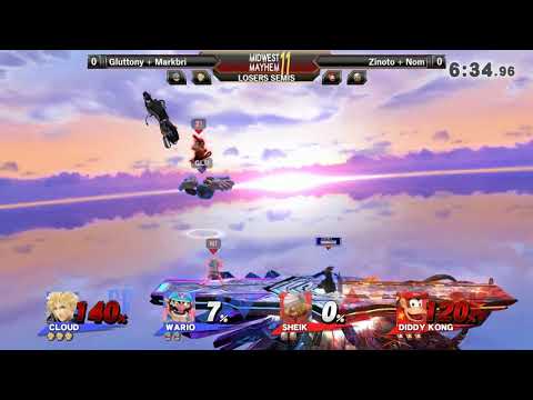 Midwest Mayhem 11  LOSERS SEMIS - Gluttony + Markbri vs Zinoto + Nom