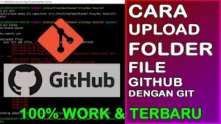 Cara Upload Folder/File ke Github Menggunakan Git Bash 100% WORK  !!!