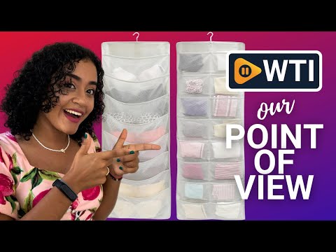 Simple Houseware 24-Pocket Double-Sided Hanging Closet Underwear Organizer - WTI product video review