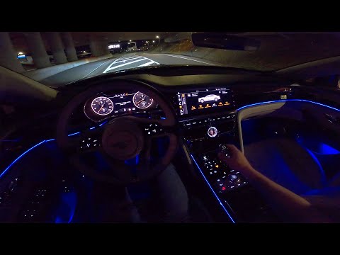 BENTLEY Flying Spur W12 | NIGHT DRIVE POV | AMBIENT LIGHTING by AutoTopNL