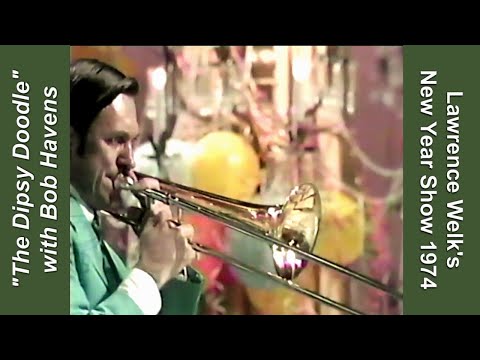 Bob Havens, Trombone in "Dipsy Doodle" - Lawrence Welk New Years Show, 1974