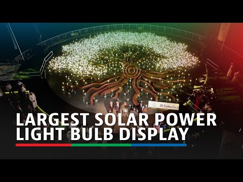 UAE achieves Guinness Record for the largest solar power light bulb display ABS-CBN News