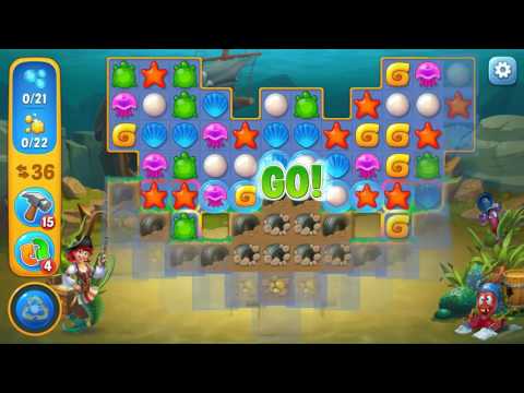 Fishdom level 483 Gameplay (iOS Android)