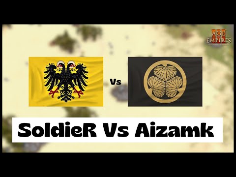 Age of Empires 3- Germany Vs Japan | SoldieR Vs Aizamk | Aoe3 DE | 1v1 Pro Game | 4K