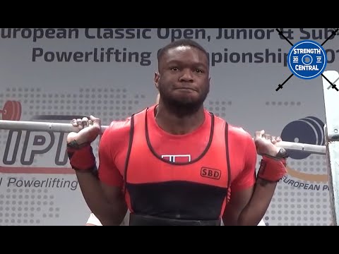 Chido Nnoli  - 1st Place 83  Jr - EPF Classic Championships 2018 - 718.5kg @ 21 yo
