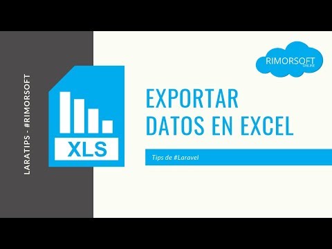 Tip 9 Exportar datos en EXCEL desde Laravel | Rimorsoft Online