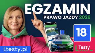 Rozwiąż egzamin na prawo jazdy ✅ kategoria B - Część 18 (2026)