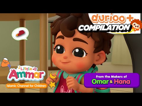 The Makers of Omar & Hana - Little Ammar - Time for School COMPILATION | Durioo+