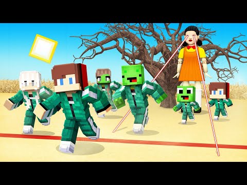 Mikey & JJ FAMILY In SQUID GAME Minecraft Challenge - Maizen