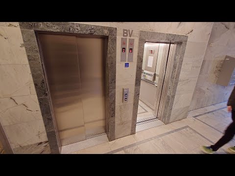 MODDED! 1997 KONE M MonoSpace (MB: Amsler) MRL-Traction Elevators @ Gustavslunbdsvägen 26, Stockholm