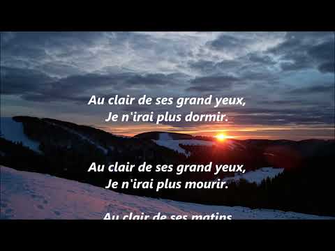 Richard Cocciante AU CLAIR DE TES SILENCES Paroles de la chanson