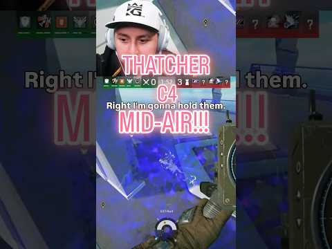 THATCHER C4 OUT OF MID-AIR!!! #rainbowsixsiege #rainbowsix #r6 #r6s #gaming