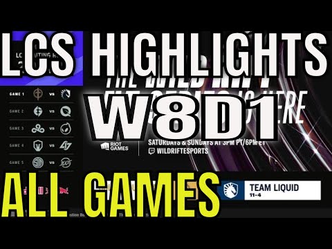 LCS Highlights ALL GAMES W8D1 Spring 2022 | Week 8 Day 1