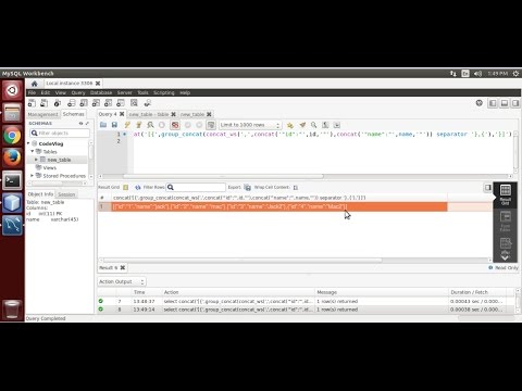 Create Json Using Mysql Query Without Json Function