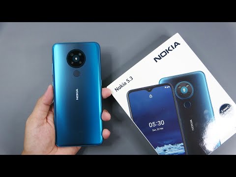 Nokia 5.3 Cyan color unboxing, camera, antutu, game test