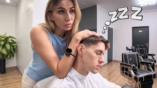 The Most Relaxing Head Massage & Barbershop Full Service | ASMR Barber