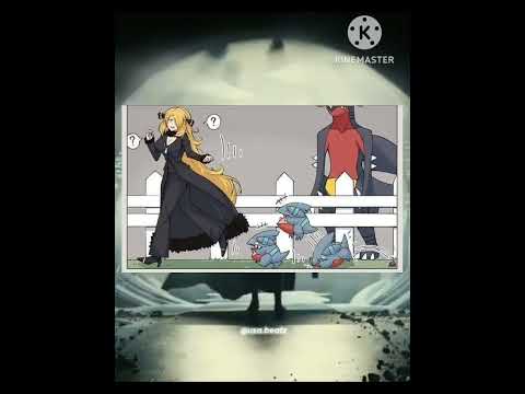 Cynthia y su Garchomp #pokemon #pokemondiamondpearl #cynthia #garchomp