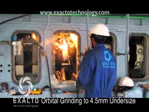 In-Situ Crankshaft Grinding of Crank Pin Dia 240mm.