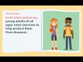 Don’t forget young adults need vaccines too! Don’t forget young adults need vaccines too!