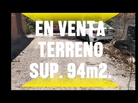 EN VENTA TERRENO CON SUPERFICIE DE 94m2. EN PRIVADA A UNA CUADRA DE CALLE NEGRETE, COLONIA EL MORRO.