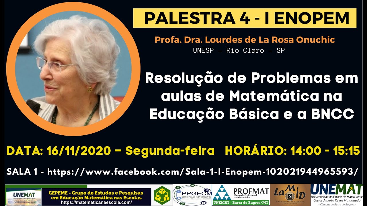 Palestra 4   Resolução de Problemas em aulas de Matemática na Educação Básica e a BNCC