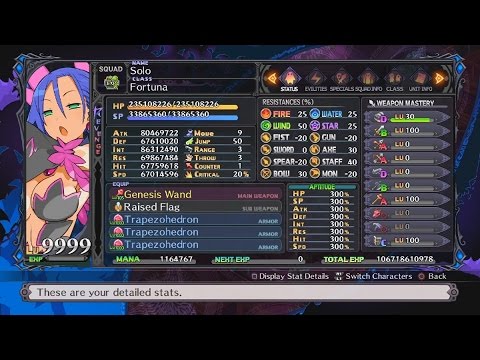 Disgaea 5: Alliance of Vengeance - LV 9999 In Less Than 10 Seconds! (Sage Class)