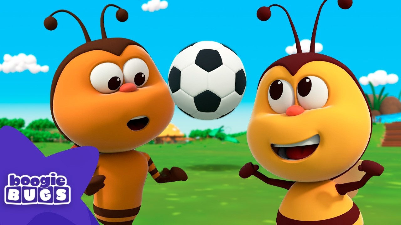 The Ball Goes Rolling ⚽ World Cup Party With BOOGIE BUGS | Kids Songs