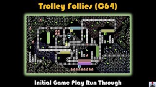 Trolley Follies (C64) - New Railway Themed Puzzle Game