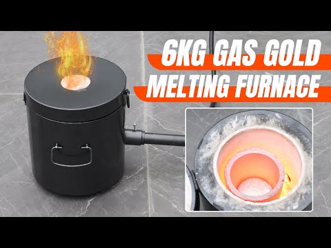 6KG Gas Metal Melting Furnace--Melting Aluminum--Melting Guide For Beginner