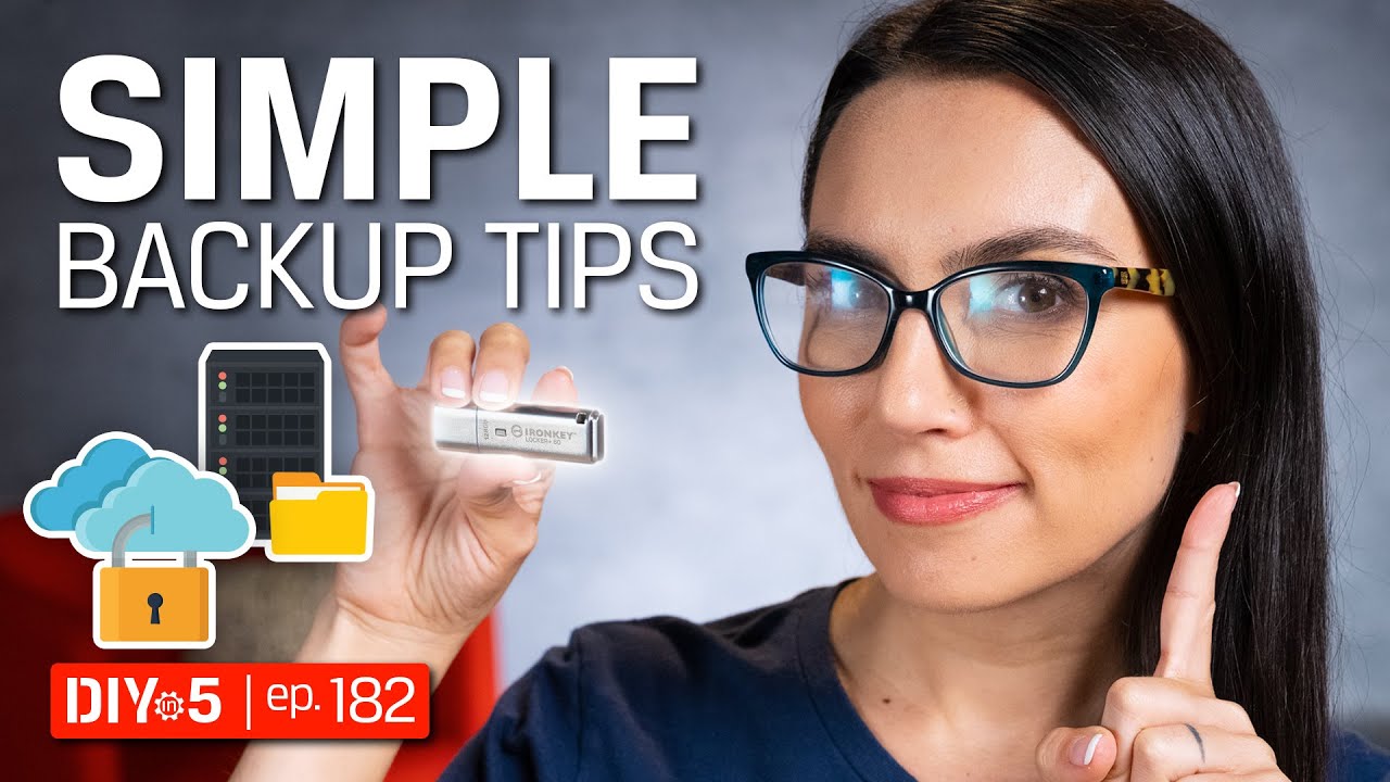 PC Tips - Simple Data Backup – DIY in 5 Ep 182