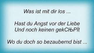 Rex Gildo - Hast Du Angst Vor Der Liebe Lyrics