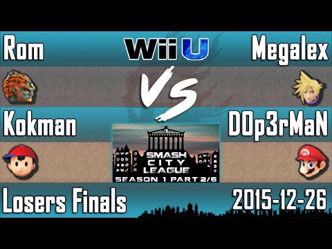 SCLS1P2 - Rom & Kokman (Ganon & Ness) vs Megalex & D0p3rMaN (Cloud & Mario) - LF - Smash 4