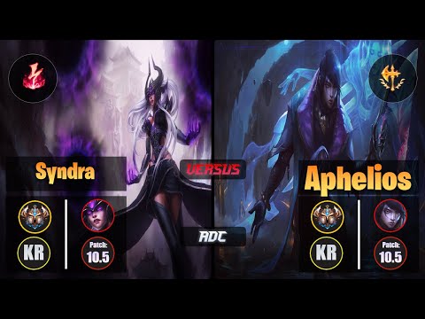 Challenger SYNDRA [Electrocute] (ADC) VS  APHELIOS - Challenger KR Patch 10.5