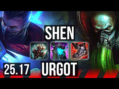 SHEN vs URGOT (TOP) | 7/3/16 | KR Grandmaster | 25.17