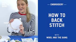 How to back stitch