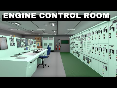 Inside the Engine Control Room (ECR) of a Ship | 3D Animated Explanation