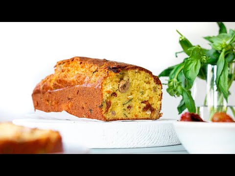 Recette Cake salé chèvre et tomates séchées