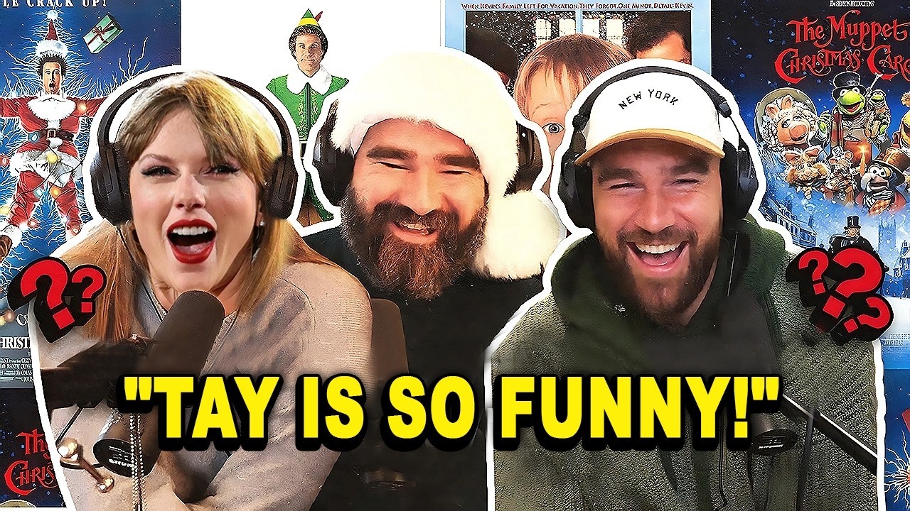 Taylor Swift JOINS New Heights Podcast As Special Guest with Travis & Jason Kelce in Holiday Spirit!