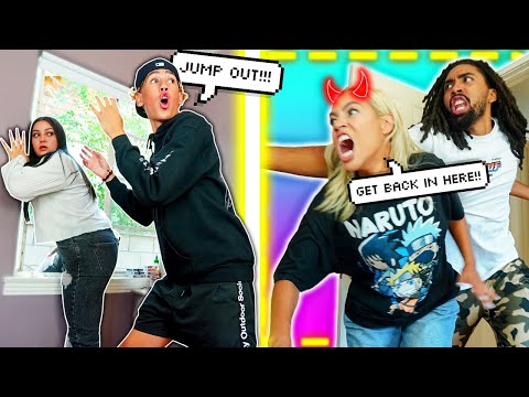 "JUMP OUT THE WINDOW !!" CAUGHT with MY* REAL* GIRLFRIEND in My ROOM 😳