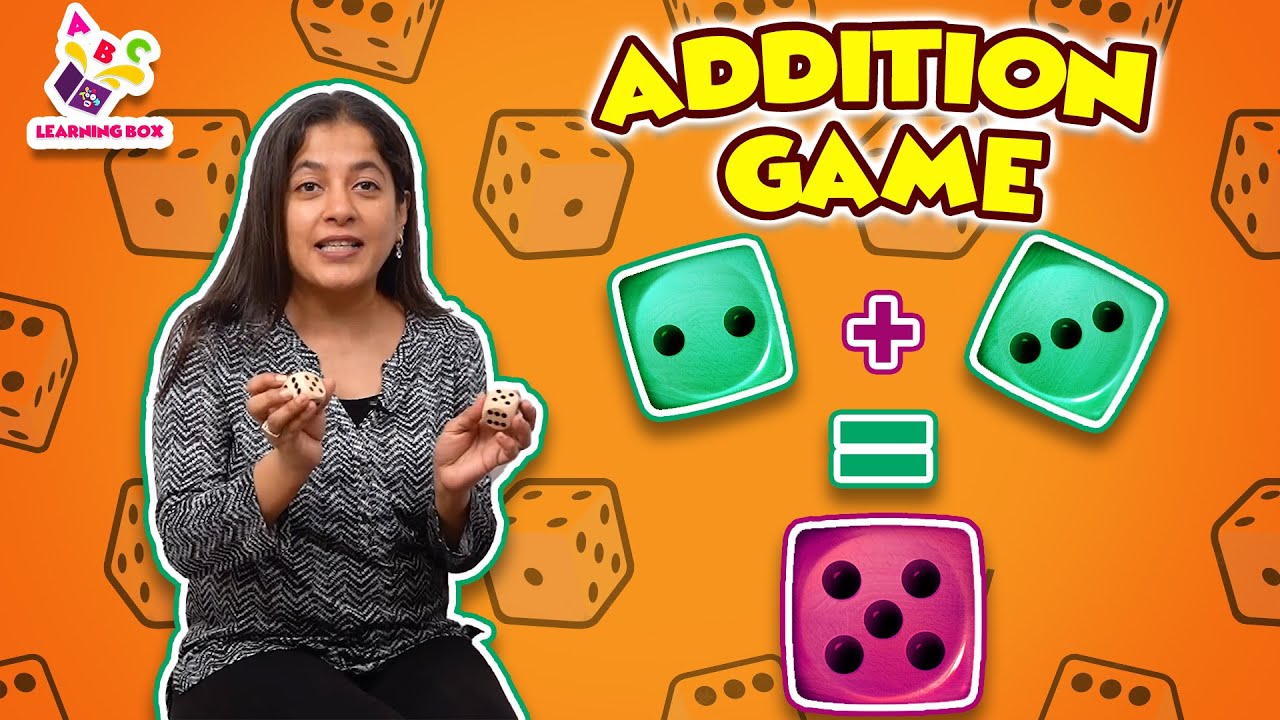 Addition game with Dice | Addition 1 to 9 | Nursery Rhymes | Preschool Learning | Learning Box