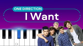 One Direction - I Want  | Piano Tutorial