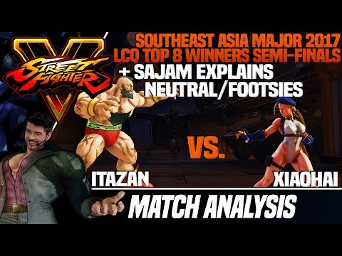 SFV Match Analysis + Neutral/Footsies Explanation: SEAM LCQ 2017 - Itabashi Zangief vs. Xiaohai