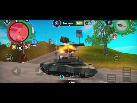 Rope Hero: Vice Town.TANKLA ŞEHRİ YOK EDİYORUM